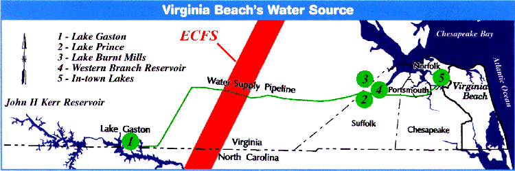 Virginia Beach's Water Pipeline Crossing Fault Line