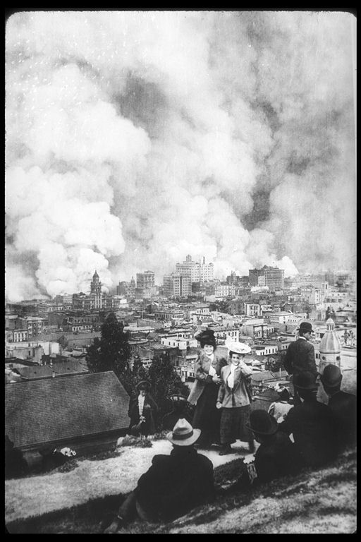San Francisco burning. By Genthe, Arnold.