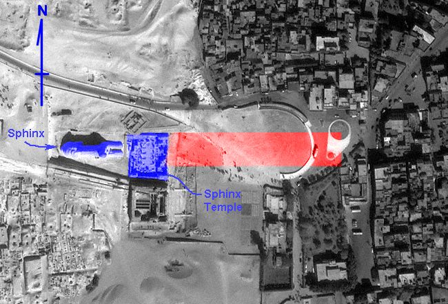 Satellite Image of Sphinx Complex Area
